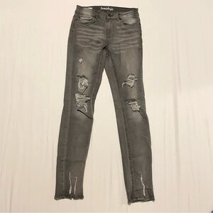 Jeaniologie Women Size 6 High Rise Skinny Jeans Distressed
